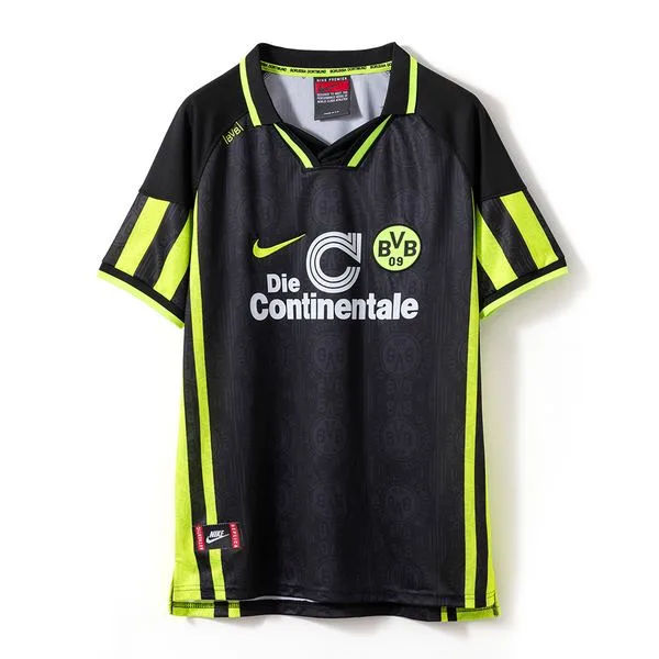Camiseta de fútbol Borussia Dortmund 1996/97 VISITANTE MANGA CORTA VERSION FAN